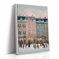 Winter Lights Dance Through Town Square