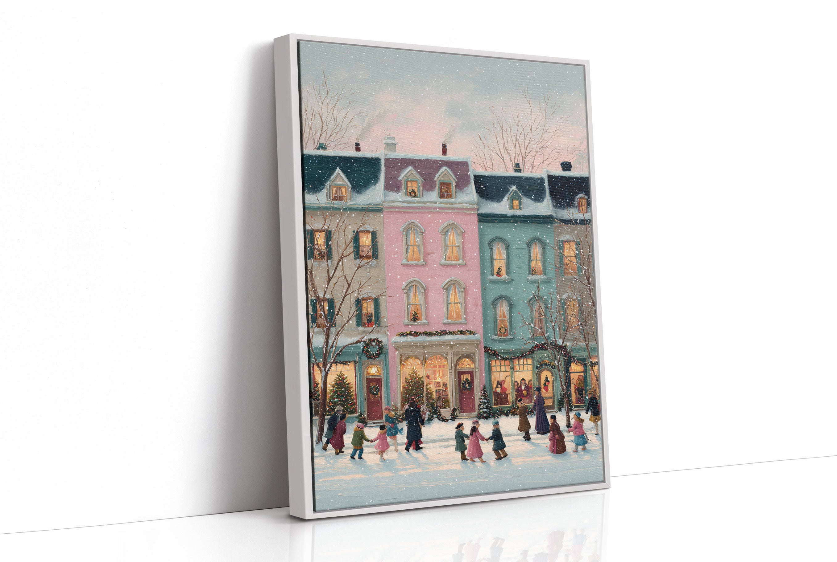 Winter Lights Dance Through Town Square