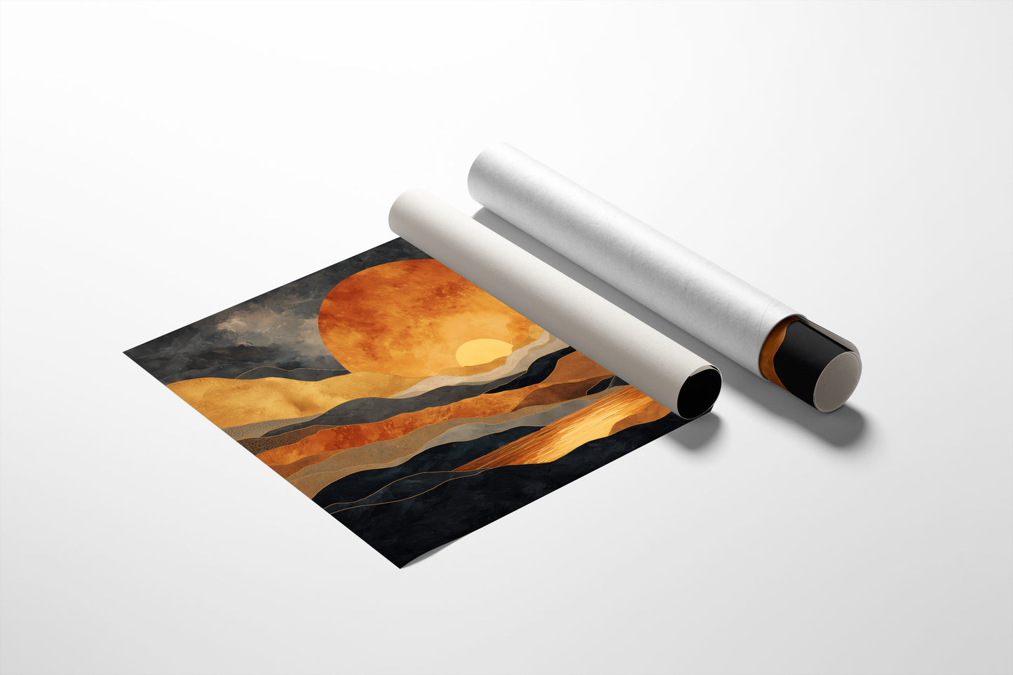 Mountains Hold The Copper Moon