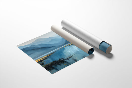 Mountain Lake Holds Evening's Secrets