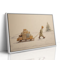 Solitary Gift Bearer's Winter Trek