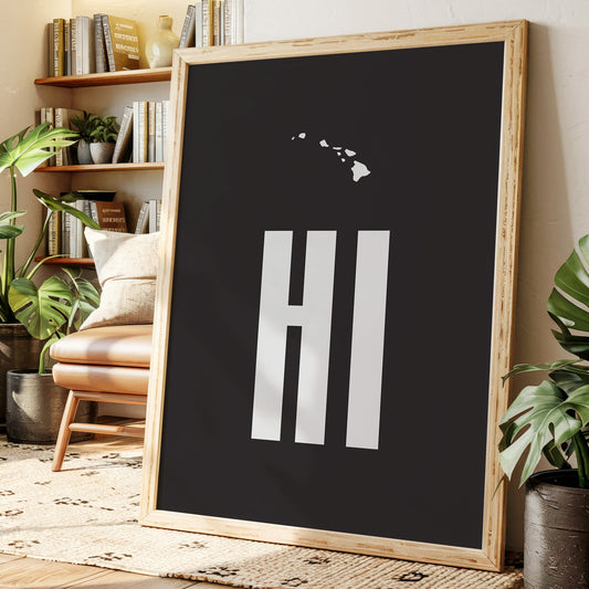 Islands Float Above Modern Letters