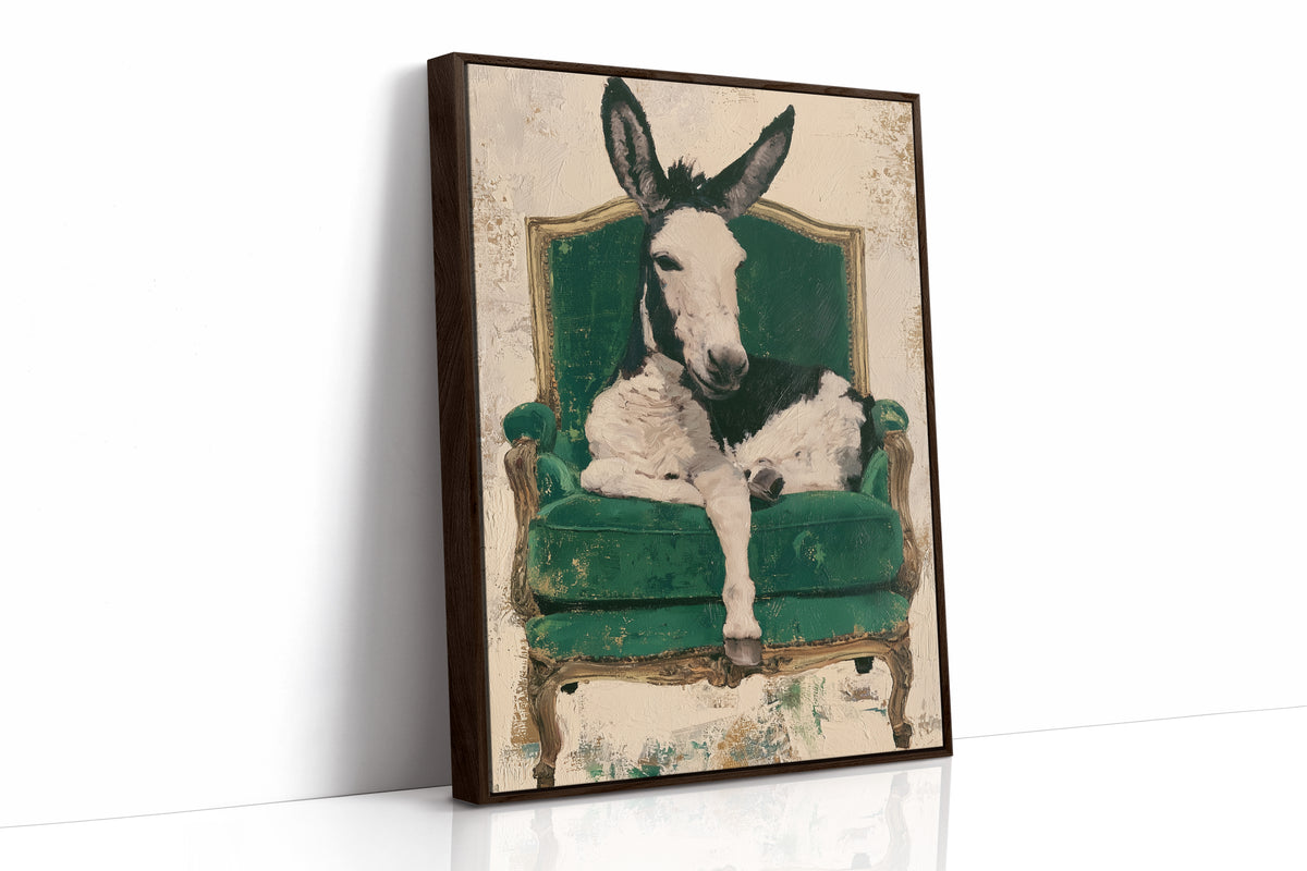 Donkey on a Velvet Throne