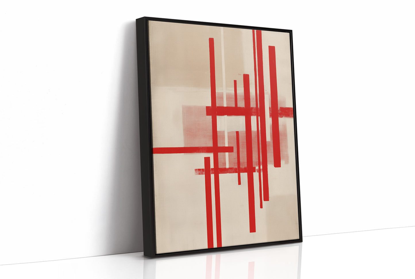 Red Lines Dance Through Morning Light