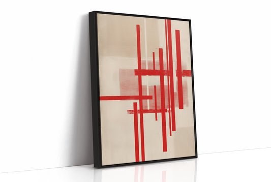 Red Lines Dance Through Morning Light