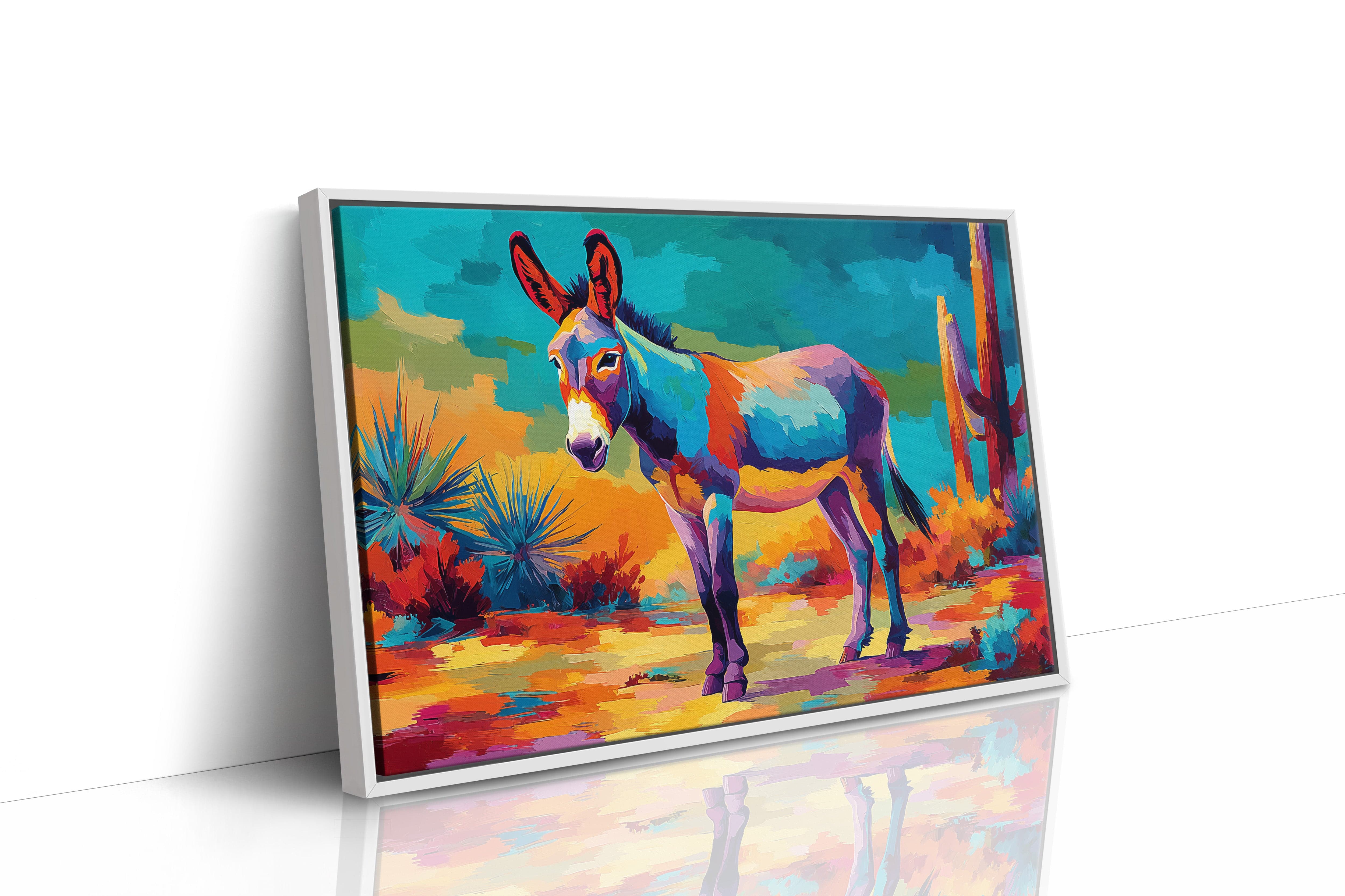 Desert Colors Dance With Burro