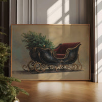 Vintage Sleigh Awaits December Magic