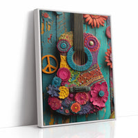 Peace and Petals Guitar