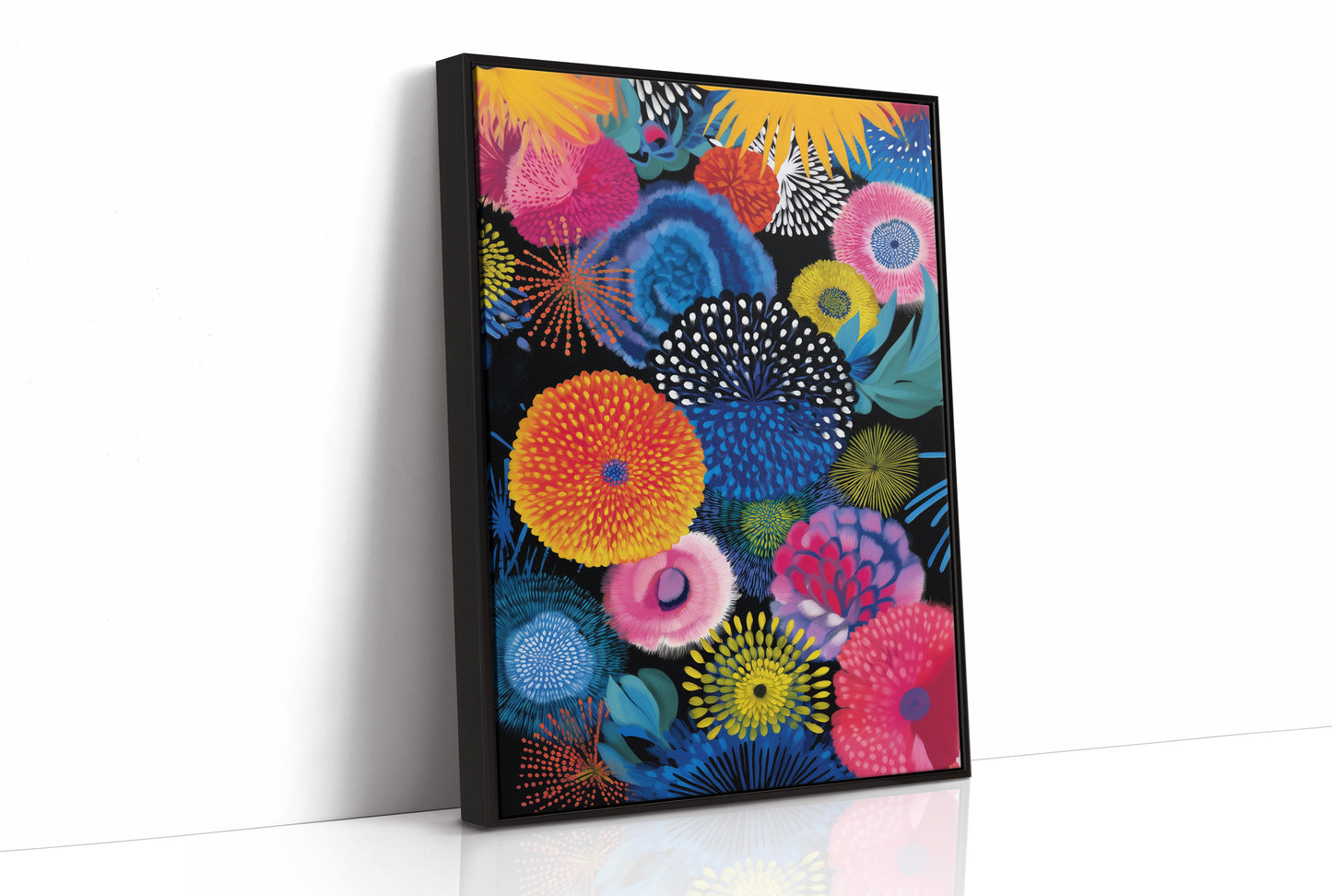 Tropical Blooms Dance At Midnight