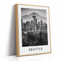 Space Needle, Mountain Backdrop