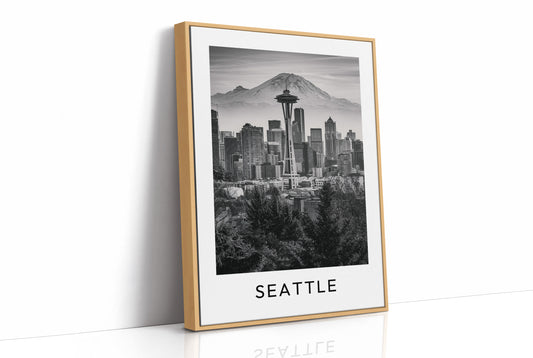Space Needle, Mountain Backdrop