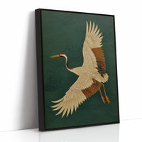 Noble Wings Against Emerald Depths