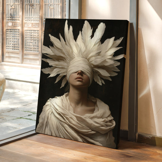 Blind Oracle in Ivory Feathers
