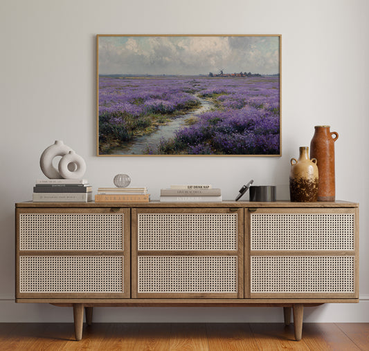 Lavender Paths Lead To Windmills