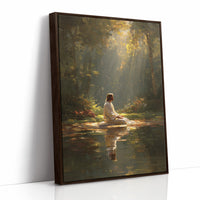 Divine Radiance Illuminates Forest Sanctuary