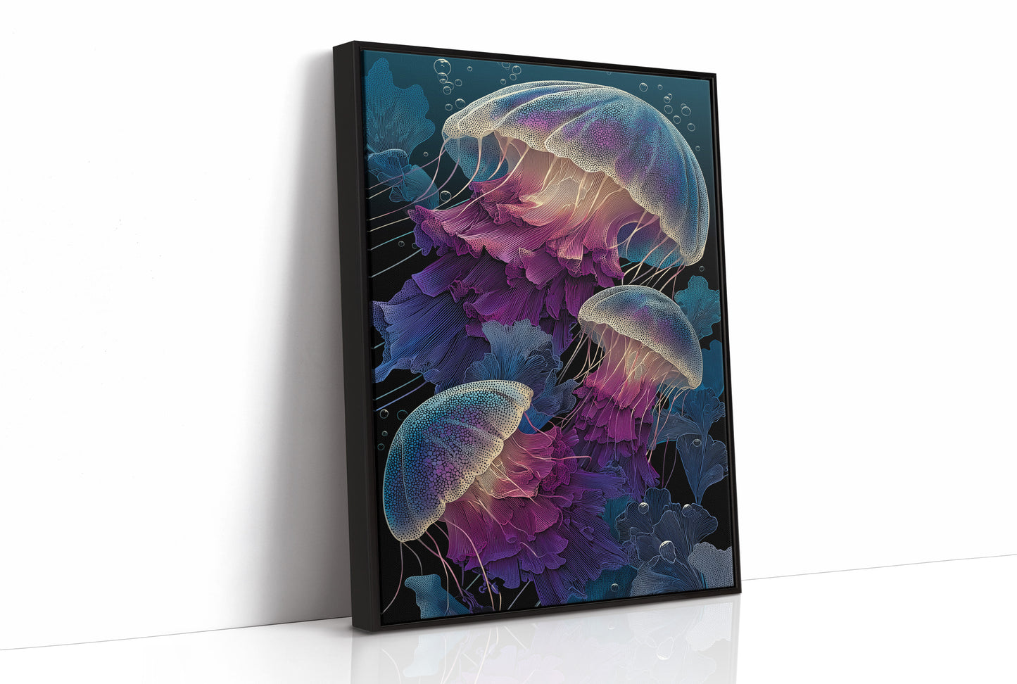 Jellyfish Drift in Deep Violet