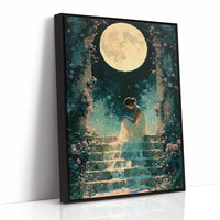 Moonlit Rose Garden Steps