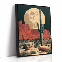 Desert Moon — Red Rock Valley Screenprint