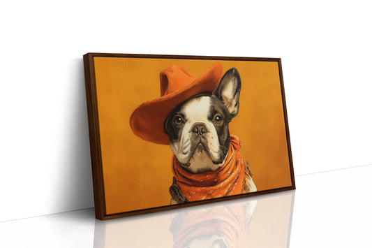 Sunset Pup Rides The Range