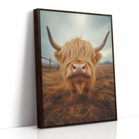 Golden Fluff and Attitude Highland Cow
