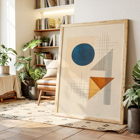 Geometry Speaks In Ocean Blue