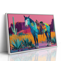 Turquoise Stallion Meets Desert Dawn