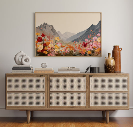 Alpine Meadows Bloom In Coral