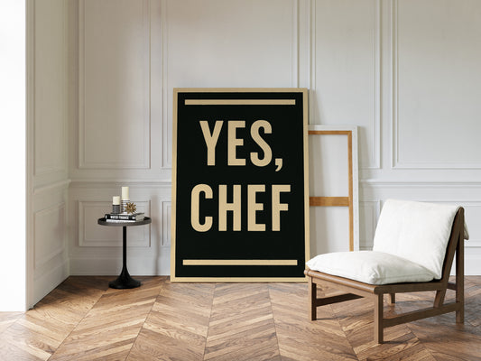 Yes Chef Kitchen Command Print