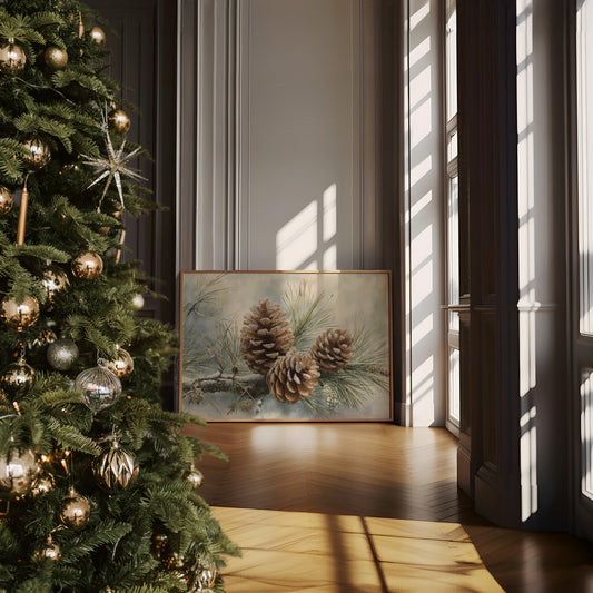 Winter Pinecones Share Gentle Stories
