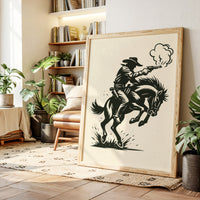Cowboy Gunfire in the Dust