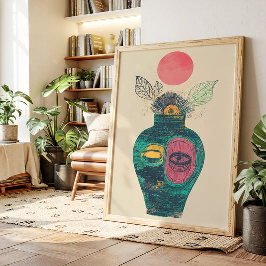 Moonlit Vase Holds Ancient Stories