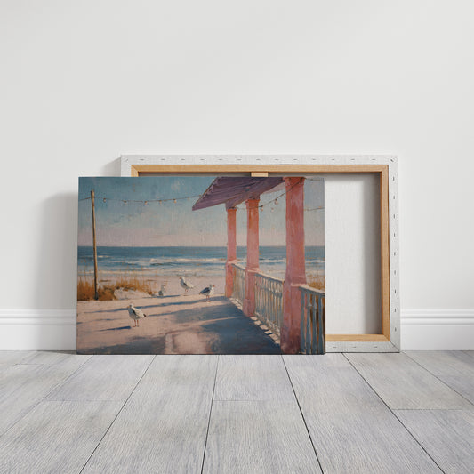 Pink Porch Meets Ocean Tides