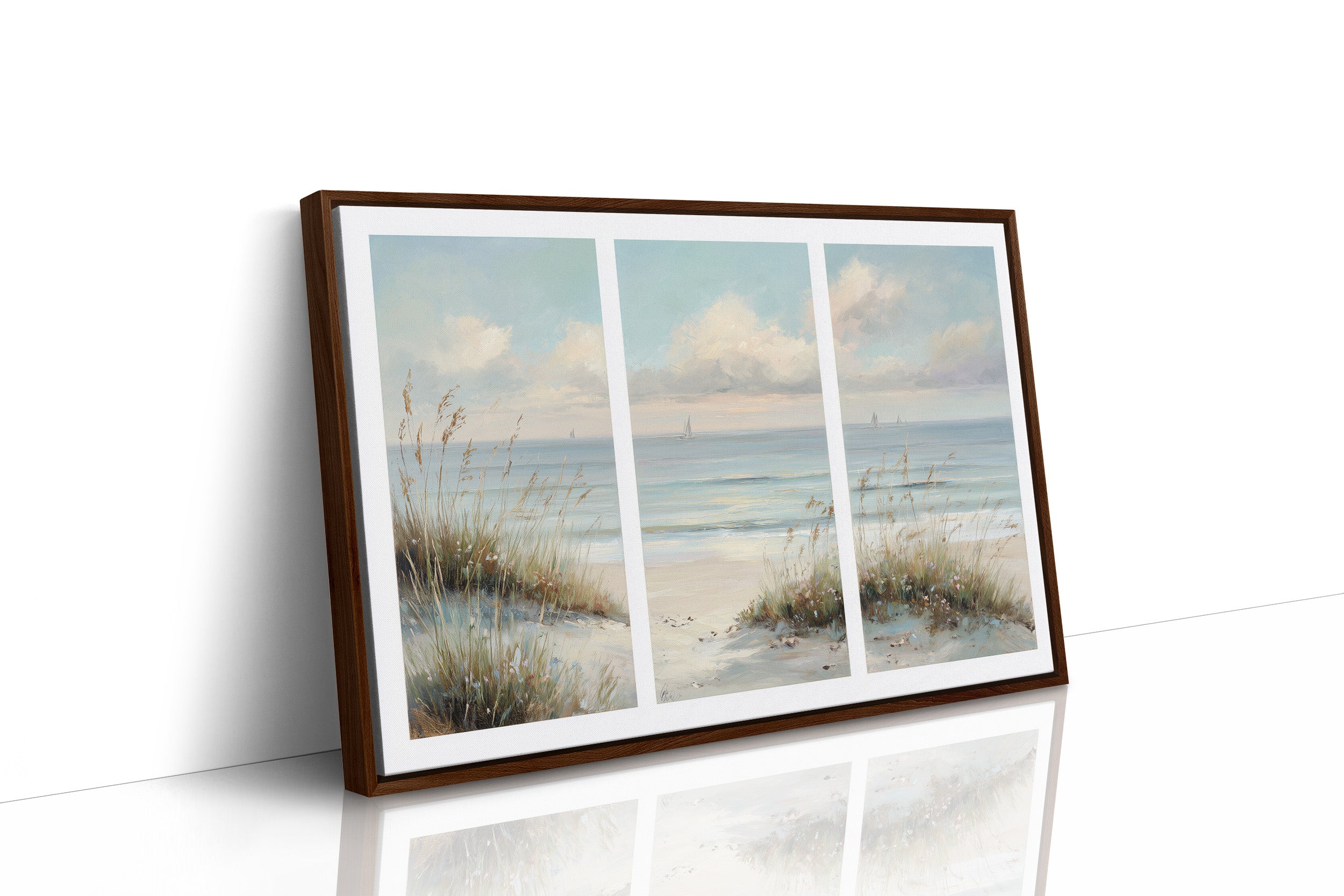 Where the Dunes Meet the Sea Triptych