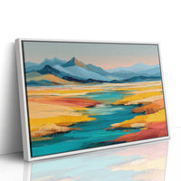 Turquoise Rivers Meet Golden Prairie