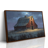 Moonlit Barn Stands Against Time
