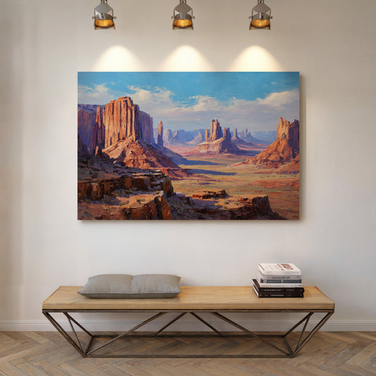 Monoliths Dance Under Desert Light