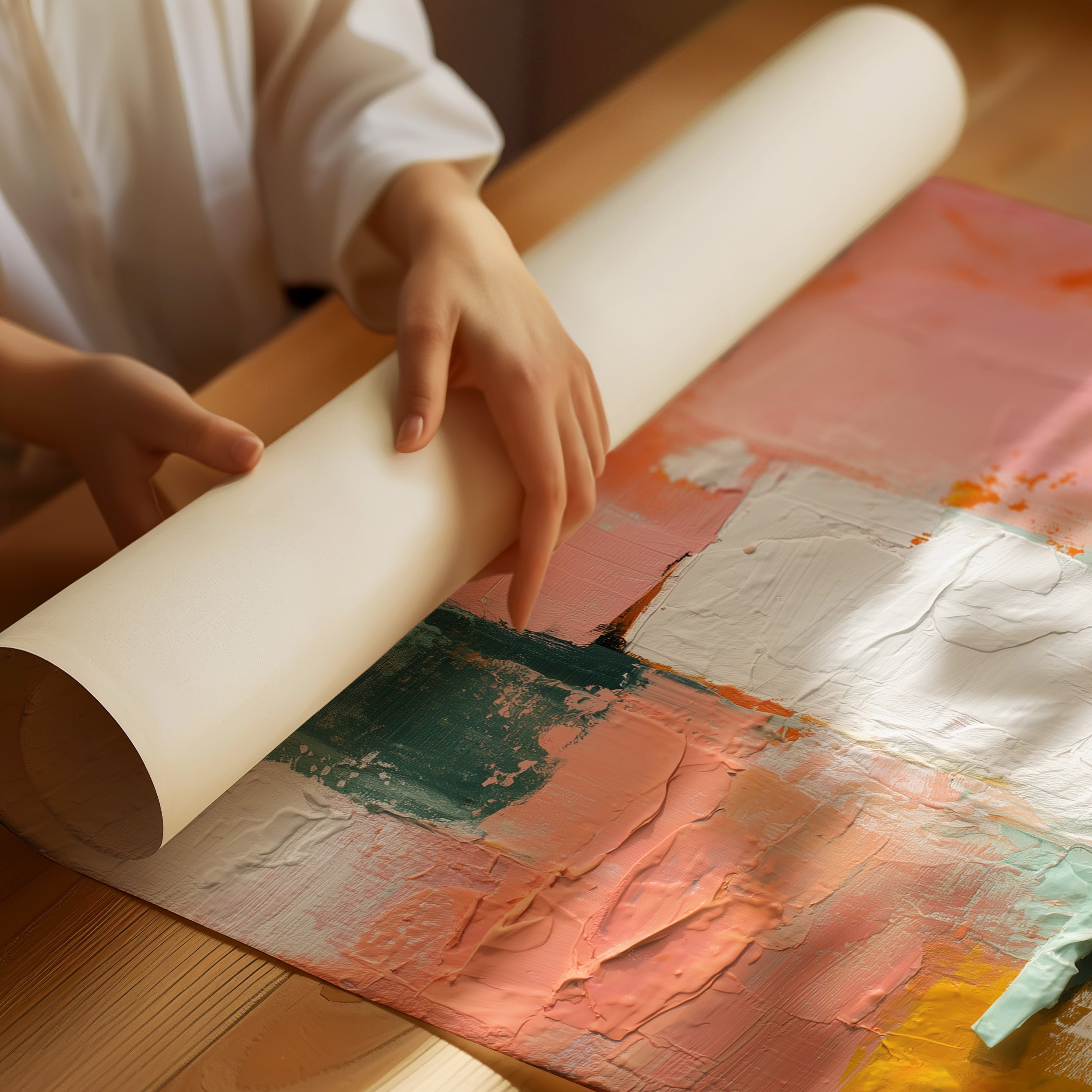 Layers of Life: A Textured Paint Story