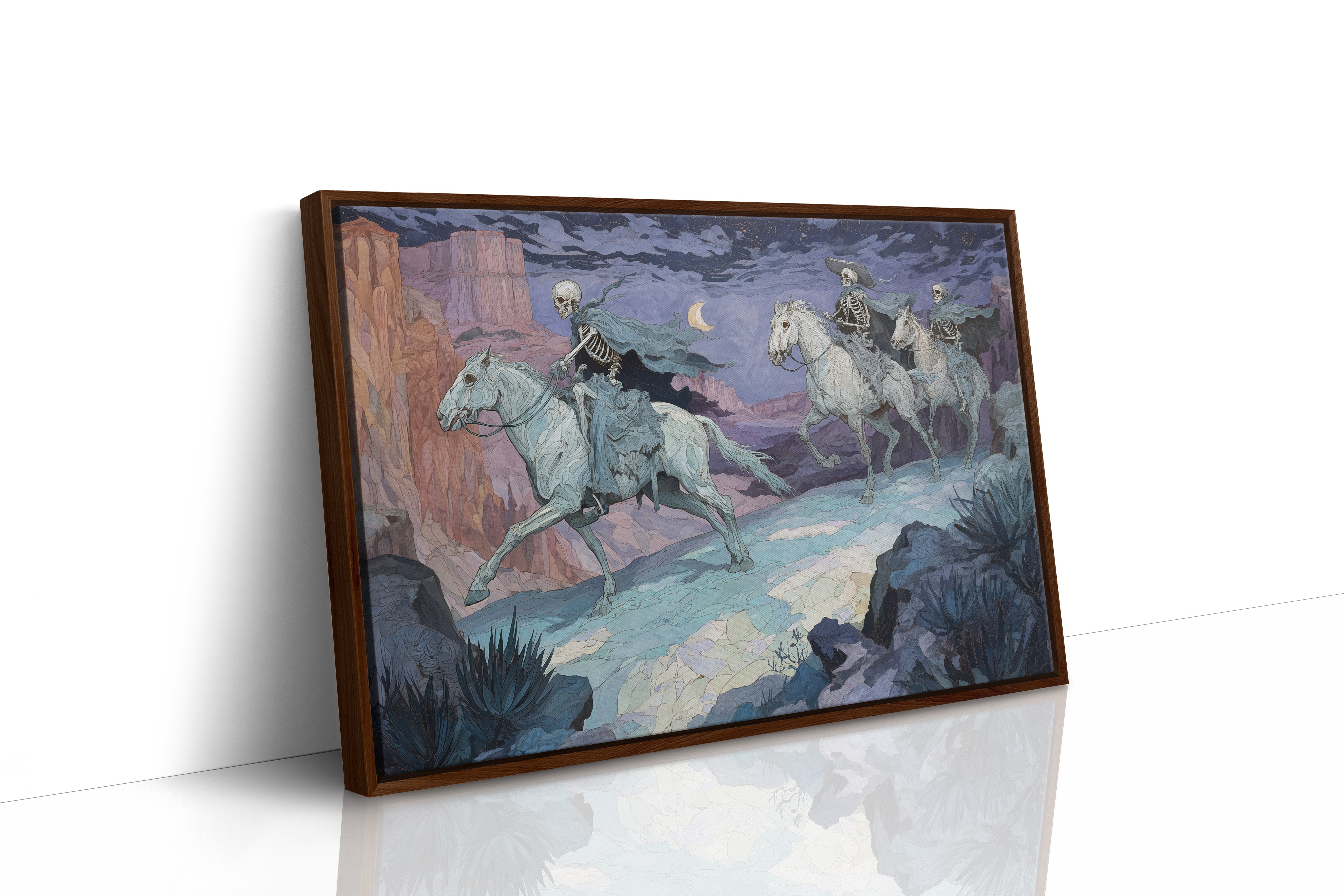 Pale Riders Cross Midnight Canyon