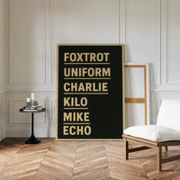 Foxtrot Uniform Charlie Kilo Print