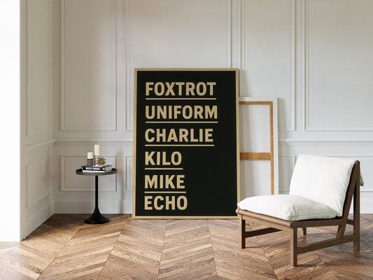 Foxtrot Uniform Charlie Kilo Print
