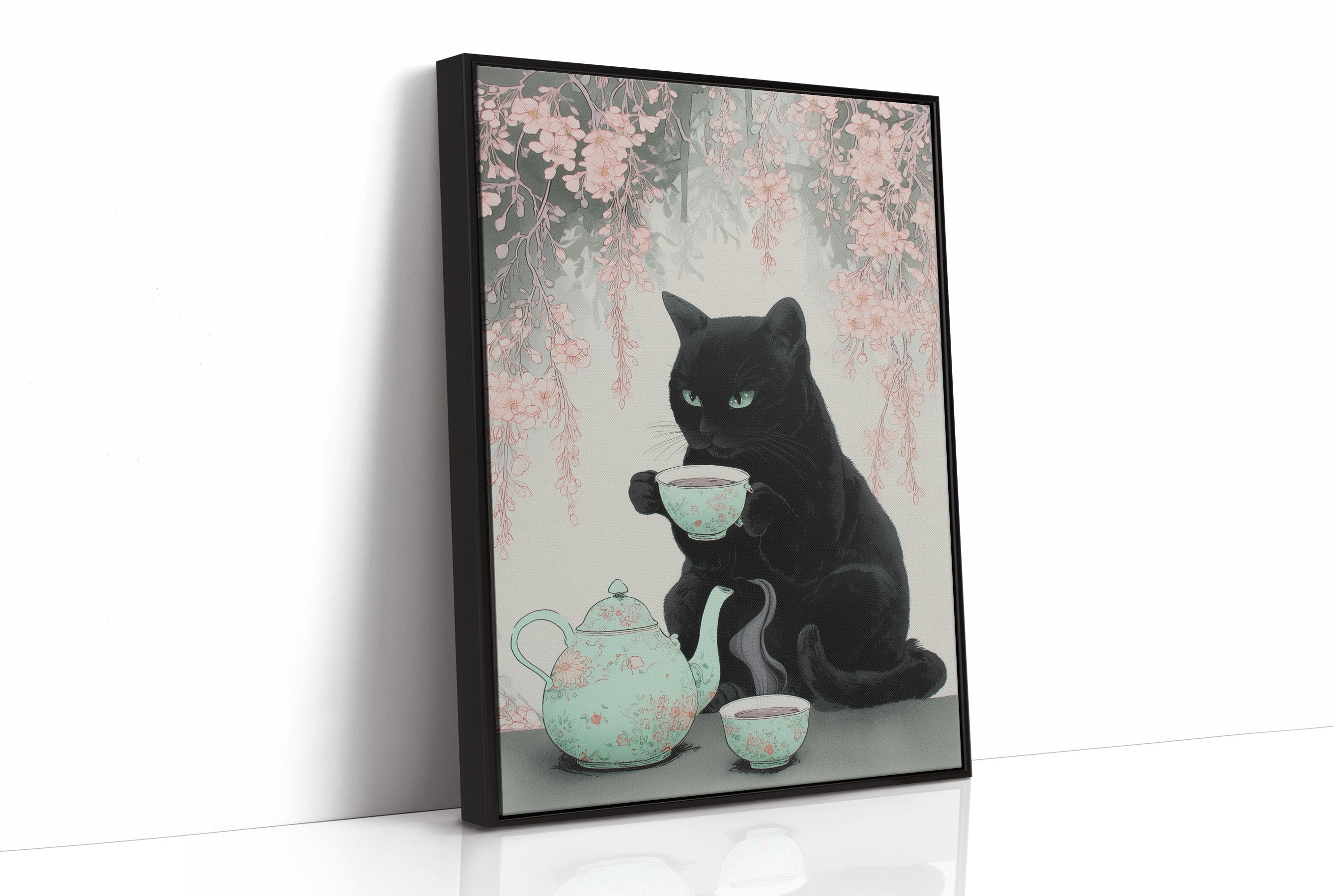 Black Cat's Cherry Blossom Tea Time