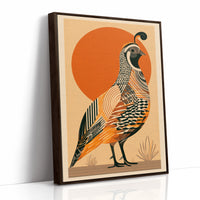 Desert Quail at Sunrise