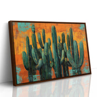 Saguaros Against Copper Sky