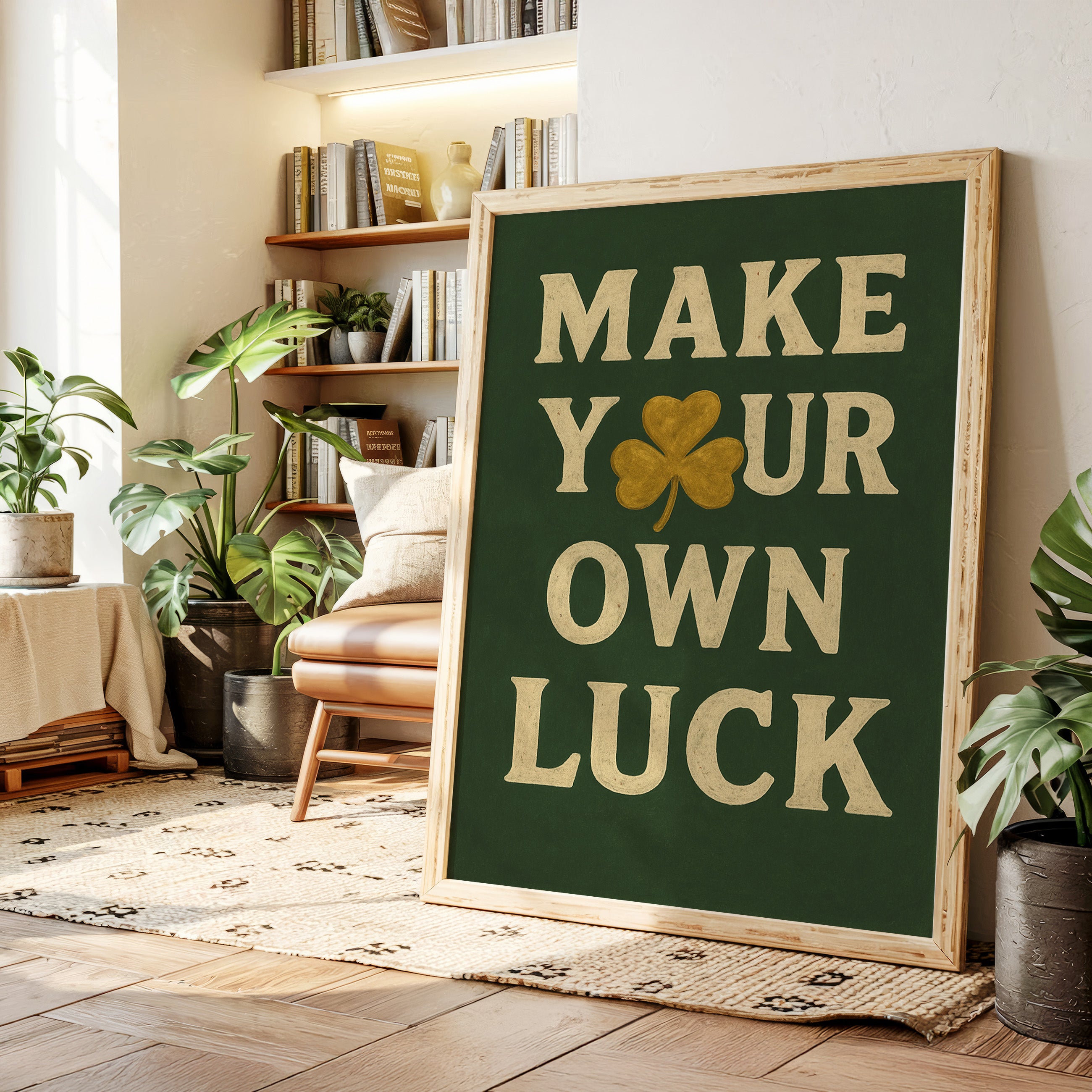 Make Your Own Luck Shamrock Print