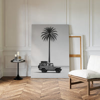 Palm Tree and Beach Cruiser Still Life