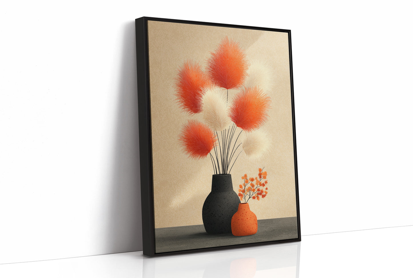 Pampas Plumes in Terracotta