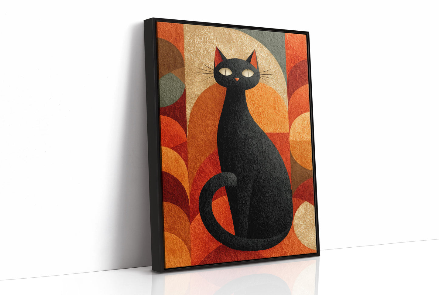 Autumn Cat Dances With Circles