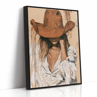 Chin in Hand, Rust Hat