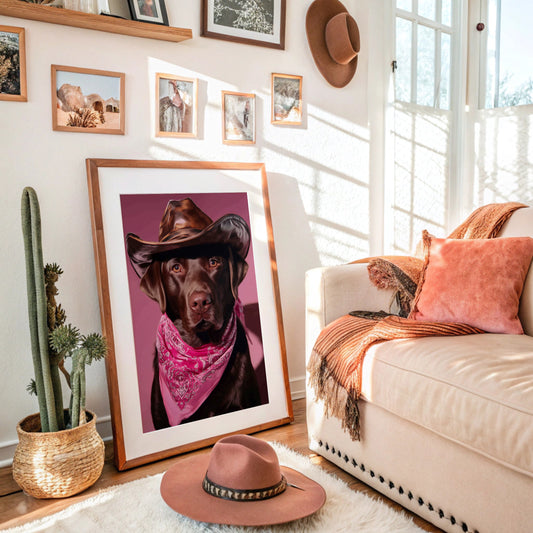 Chocolate Ranch Hand Wears Pink