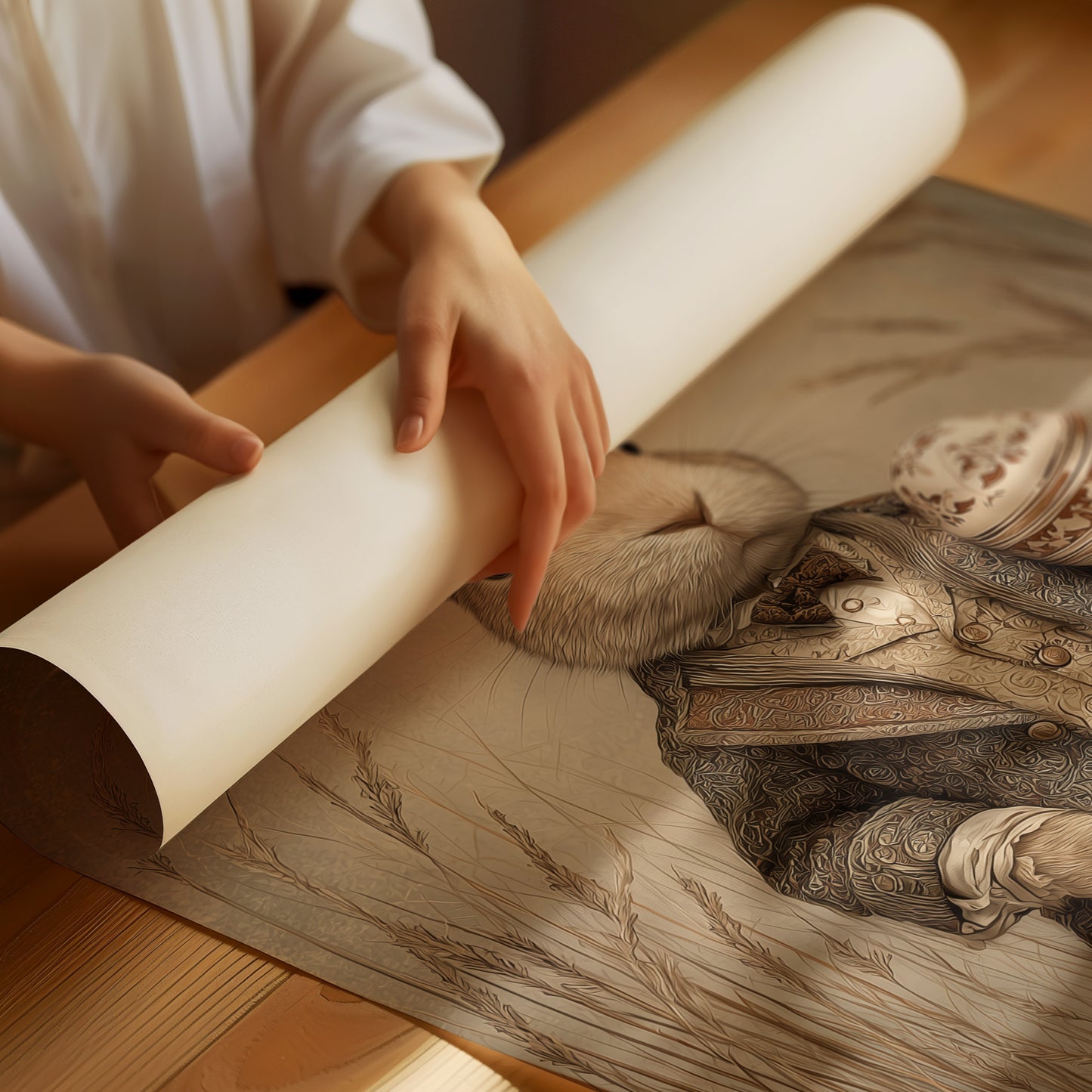 Gentleman Hare With Antique Treasure